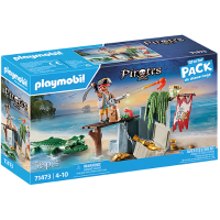 PLAYMOBIL Pirates   Piraat met alligator constructiespeelgoed 71473