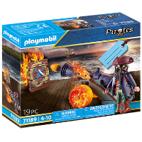 PLAYMOBIL Pirates   Piraat met kanon constructiespeelgoed 71189