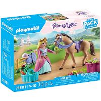 PLAYMOBIL Princess Magic   Prinses met paard Constructiespeelgoed