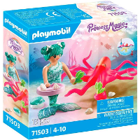 PLAYMOBIL Princess Magic   Zeemeermin met van kleur veranderende octopus Constructiespeelgoed