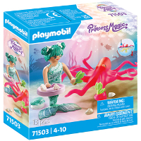 PLAYMOBIL Princess Magic   Zeemeermin met van kleur veranderende octopus constructiespeelgoed 71503