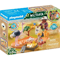 PLAYMOBIL Wiltopia   Op bezoek bij papa struisvogel Constructiespeelgoed
