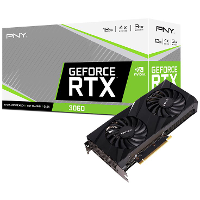 PNY GeForce RTX 3060 12GB VERTO Dual Fan LHR 3x DisplayPort, 1x HDMI