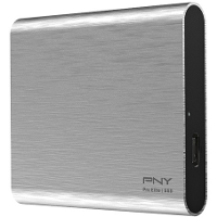 PNY Pro Elite Portable SSD, 250GB externe SSD PSD0CS2060S 250 RB, USB 3.1 Gen2, Type C (10 Gbps)