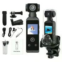 Pocket 5K HD Actiecamera 270° Rotatable Wifi Mini Sportcamera met Waterdichte Behuizing voor Helm Reizen Fietsbestuurder