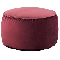 Poef Coco   bordeaux   28xØ50 cm   Leen Bakker