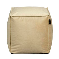Poef Lebel   beige   38x38 cm   Leen Bakker