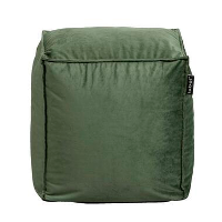 Poef Lebel   groen   38x38 cm   Leen Bakker