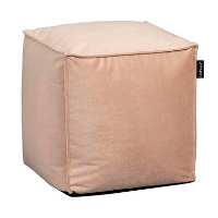 Poef Lebel   roze   38x38 cm   Leen Bakker
