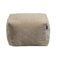Poef Lebel Ruud   beige   50x50x35 cm   Leen Bakker
