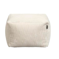 Poef Lebel Ruud   off white   50x50x35 cm   Leen Bakker