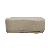 Poef Siena   taupe   44x120x60 cm   Leen Bakker