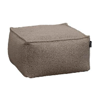 Poef Teddy Lebel Fay   taupe   30x50x50 cm   Leen Bakker