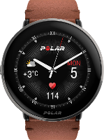 Polar Ignite 3 Titanium Leather Sporthorloge M/L Bruin