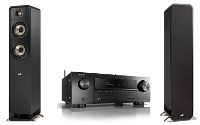 Polk: S50E + Denon AVR X1500H Stereo Set   Zwart