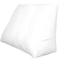 Polydaun sloop voor bedzitkussen   wit   65x30 cm   Leen Bakker