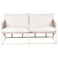 PONTE   Tweezitsbank   Taupe   Staal
