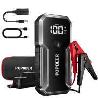 POPDEER 3000A draagbare 23800mAh auto starthulp powerbank met QC3.0 Snel opladen met LED zaklamp