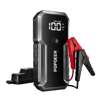 POPDEER FD J01 2500A 20000mAh Draagbare Auto Jump Starter Powerbank Noodsituatie Start Voeding met LED Zaklamp