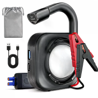 POPDEER P JL1 Car Jump Starter 4000A Peak 12V Battery Booster met LCD scherm LED Campinge licht SOS USB Powerbank voor 8