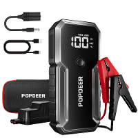 POPDEER PD J02 3000A Draagbare 23800mAh Auto Jump Starter Powerbank met QC3.0 Snellader met LED Zaklamp