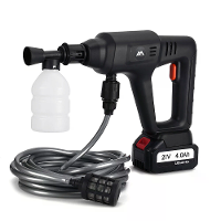 POPDEER PD W01 4.0Ah 180Bar Hoge Druk 20000mAh Draadloze Auto Wasser 6 in 1 Multifunctionele Spuitpistool Auto Reiniging
