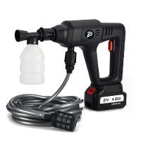 POPDEER PD W01 4.0Ah 200Bar 3500W Hoge Druk Draadloze Auto Wasmachine 6 in 1 Multifunctionele Spuitmond Auto Reinigings