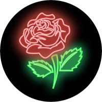 Neon Rose