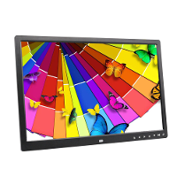 17 Inch Scherm Touch Button Digitale Fotolijst LED achtergrondverlichting 1080P HD Elektronisch Album HDMI HD Wandmontag
