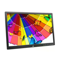 17 Inch scherm touchknop digitaal fotolijst LED  achtergrondverlichting 1080P HD elektronisch album HD muurbevestiging d
