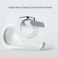 Portable Abs Charging Dock Station Stand Holder Mount For Apple Watch Iphone Ipad Tablets