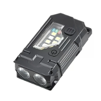 Draagbare LED+COB Mini LED Sleutelhangerlamp USB Oplaadbaar met Multifunctionele COB Werklamp Lange Batterij voor Buiten