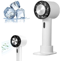 Portable Mini Handheld Ice Compress Fan USB Oplaadbaar 2200mAh Batterij 3 Snelheidsinstellingen Lichtgewicht voor Thuis
