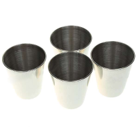 Portable Outdoor Aluminum Alloy Wine Cup Set With Pouch