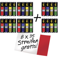 Post it Plakmarker FT600002966 Rood, Blauw, Geel, Groen