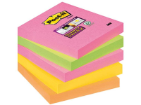Post It Plaknotitie 654s N 127 Mm X 76 Mm Neon Groen, Neon Oranje, Neon Geel, Neon Roze 450 Vellen