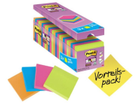 Post it Plaknotitie 654SE24P 76 mm x 76 mm Neon oranje, Neon groen, Ultraroze, Ultrablauw 2160 vellen