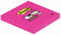 Post it Plaknotitie 654SPI 76 mm x 76 mm Ultraroze 90 vellen