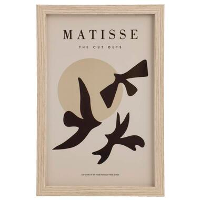 Poster Matisse Bird   MDF/glas   30x20 cm   Leen Bakker