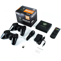 Powkiddy Q6 2.4G draadloze gamecontroller 4K HD TV console Gaming Stick Draagbare Retro Handheld Familie Videogamespeler