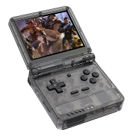 Powkiddy V90S 128G 3,5 inch IPS scherm Retro Handheld Game Console Met ingebouwde 12000+ spellen 3000mAh opvouwbaar open