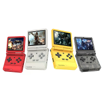 Powkiddy V90S 64G Retro Flip Handheld Game Console 3.5 Inch IPS 8000+ Spellen 3000mAh Vouwbare Open Source Linux Systeem