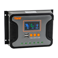 PowMr PWM Pstar 80A 60A 30A Solar Laadregelaar 12V 24V 36V 48V Loodzuur Lithium Batterijlader Max PV 100V Dubbele Bestur