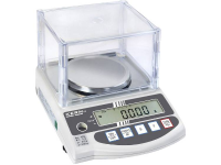 Precisie weegschaal Kern EG 220 3NM Weegbereik (max.) 220 G Resolutie 0.001 G werkt op het lichtnet, werkt op een accu Zilver