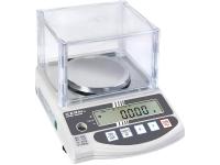 Precisie weegschaal Kern EG 420 3NM Weegbereik (max.) 420 G Resolutie 0.001 G werkt op het lichtnet, werkt op een accu Zilver