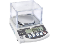 Precisie weegschaal Kern EW 420 3NM Weegbereik (max.) 420 G Resolutie 0.001 G werkt op het lichtnet, werkt op een accu Zilver