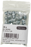 Pressol Conische smeernippel H1 recht, M 8 x 1,25 25 stuk(s)