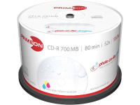 Primeon 2761109 CD R 80 disc 700 MB 50 stuk(s) Spindel Bedrukbaar, Hoogglans opppervlak, Watervast, Onuitwisbaar