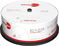 Primeon 2761310 Blu ray BD R disc 25 GB 25 stuk(s) Spindel Bedrukbaar