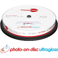 PRIMEON BD R DL 50 GB 8x blu ray media 10 stuks